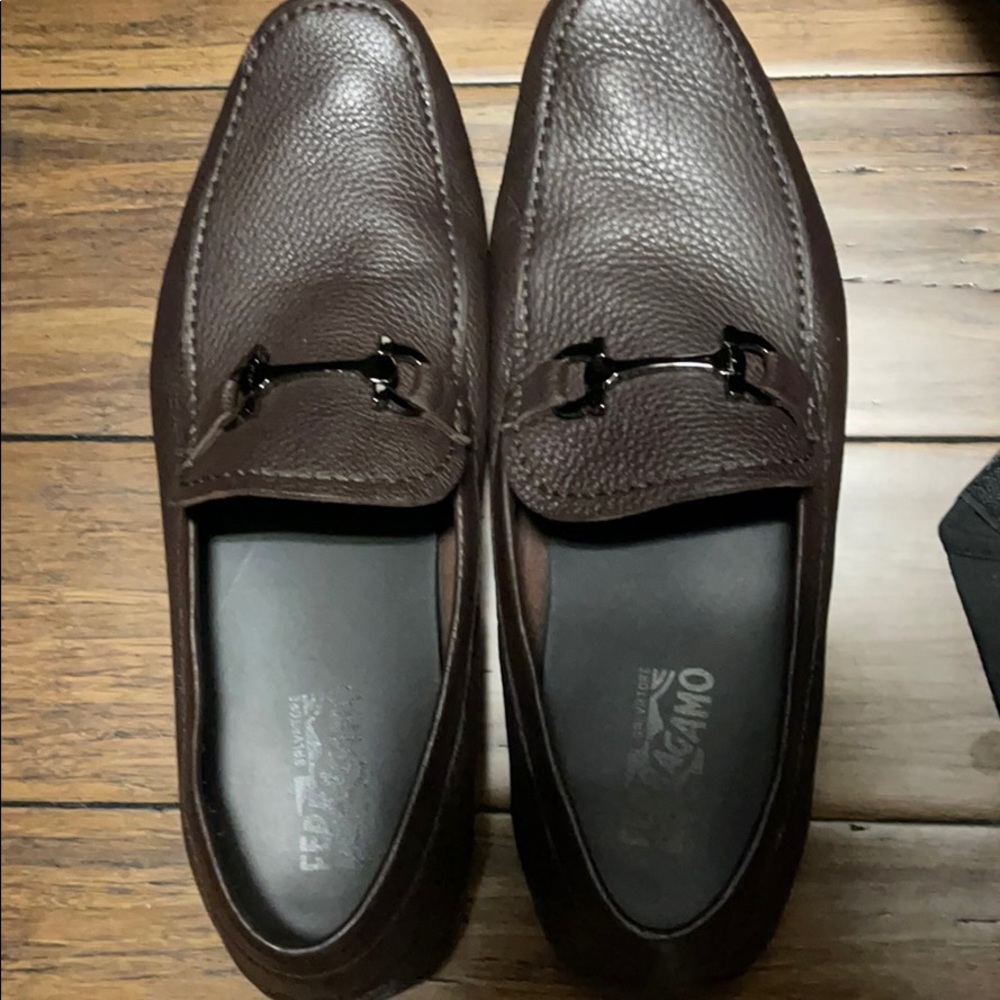 Brown leather Salvatore Ferragamo Loafers